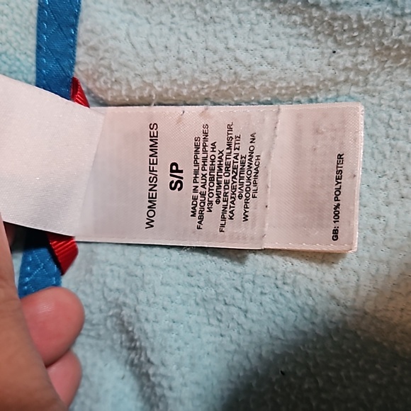 The North Face Tiffany Blue Fleece 1/4 Zip Sz small polartec classic - Picture 7 of 10